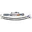 GRANIT GRANIT Hydraulische Hubstrebe Sperrblock mit 3/8" Gewinde - 71812059 | Bauart: Gabelgelenk / Kugelgelenk | A (mm): 25,4 | B (mm): 26 | S1 (mm): 42 | L (mm): 670 - 960 | C (mm): 40 | D (mm): 80 | Hub (mm): 185