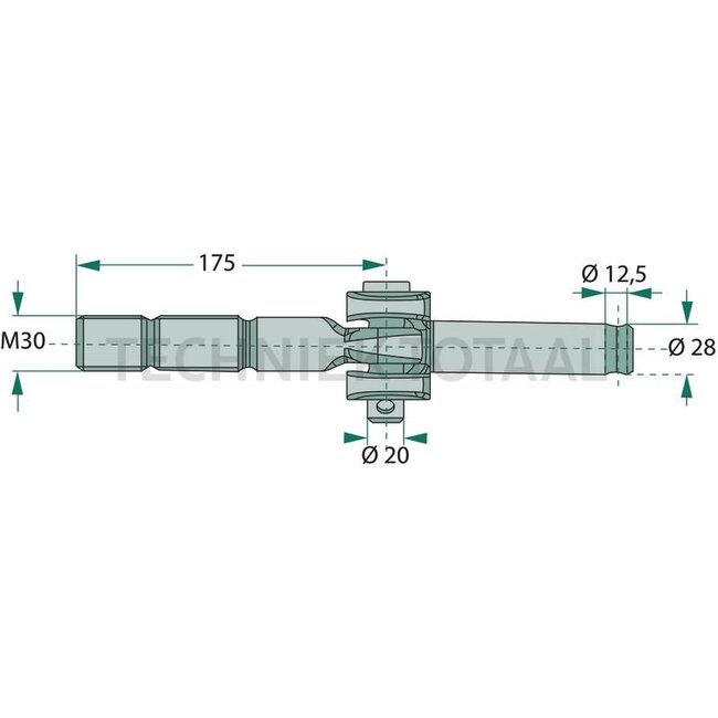 GRANIT Stabilizer cat. 1, 430 - 470 mm New Holland TM 115-165