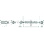 Topstang - 200118294 | Topstangtype: mechanisch | Bouwwijze: gaffelkop / kogelgewricht | A cat.: 36,5 | B cat.: 2 / 25,4 | D (mm): 640 / 890 | C (mm): 510 | I (mm): M30 x 3,5 | E (mm): 75 | K (mm): 51