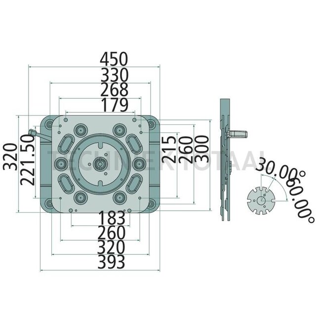 GRANIT GRANIT Drehplatte Drehwinkel 360° - 240920053