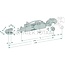 Walterscheid Hydraulische topstang - 395309534 | A cat.: 2 / 25,4 | B cat.: 2 / 25,4 | F (mm): 503 / 683 | Cilinder-Ø binnen E (mm): 63 | Verdeelblok: boven | Trekkracht (ton): 4,2 | Slag (mm): 180