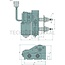 GRANIT Ruitenwissermotor - 654900086 | Hoek (°): 70 | Volt: 12 | A (mm): 110 | B (mm): 60 | D (mm): M20 x 1 | G (mm): 60 | W (mm): konisch 12 x M8 | Omw./min.: 32-50 | Aansluiting: 5-polig | Parkeerstand: links