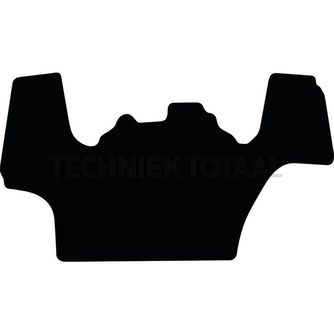 GRANIT GRANIT Fußmatte Velours - 654950003 | Typ: Farmall C, U, U Pro (mit Mittelteil, ab 2014) | Material: Velours | Farbe: schwarz