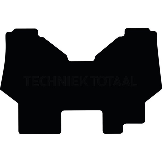 GRANIT GRANIT Fußmatte Velours - 654950009 | Typ: CS 48, 58, 65, 68, 75 (ab 1994) | Material: Velours | Farbe: schwarz