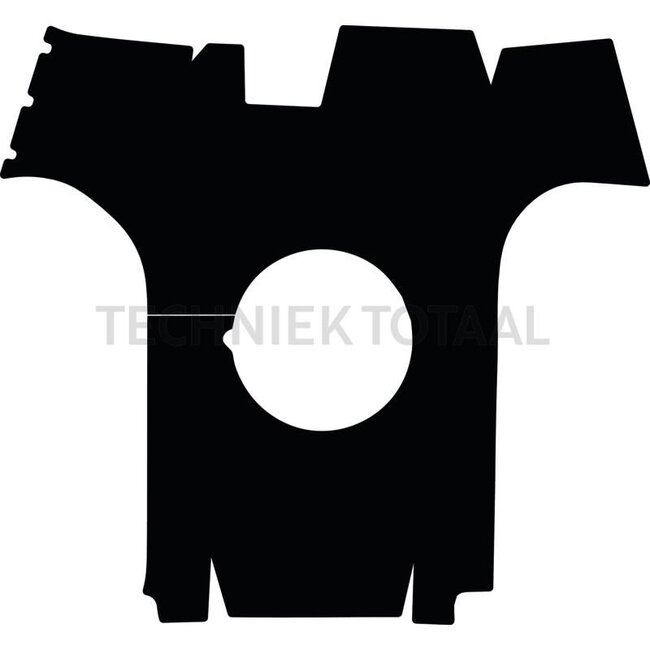 GRANIT Voetmat velours - 654950060 | Type: 900 Vario COM3, 800 + 900 Vario SCR (COM4), met Rüfa, zonder motorrem | Materiaal: velours | Kleur: zwart