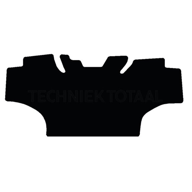 GRANIT Voetmat velours - 654950144 | Type: 7-215 Dual Power (vanaf 01/2015) | Materiaal: velours | Kleur: zwart