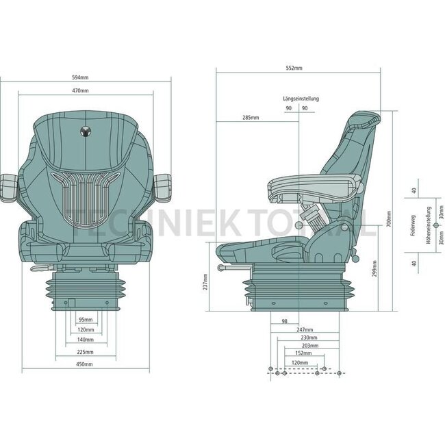 GRAMMER Compacto Comfort M MSG93/521 - 2401081366 | Dankzij de luchtvering zorgen de COMPACTO¬Æ COMFORT modellen voor een duidelijk merkbare verhoging van het comfort voor moeiteloos werken en gezond zitten in compacte voertuigen. Bovendien beschikt de COMPACTO¬Æ