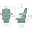GRAMMER Compacto Basic S MSG83/511 - 2401289042 | Ophanging: mechanisch | Bekledingstype: Stof | Stoelcontactschakelaar: optioneel | Spoormaat (mm): 227 | Stoelbreedte (mm): 400 | Horizontale vering in de lengterichting: optioneel | Stoelverwarming: optioneel | P