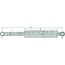 GRANIT Gas strut - 6549702640 | Newtons: 1700 | A (mm): 300,5 | B (mm): 200,5 | C (mm): 10,1 | D (mm): 10,1 | Stroke (mm): 100 | d1 (mm): 14 | d2 (mm): 28