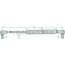 GRANIT GRANIT Gas strut - 6549702937 | Newtons: 400 | A (mm): 785 | B (mm): 435 | C (mm): 8 | D (mm): 8 | Stroke (mm): 350 | d1 (mm): 10 | d2 (mm): 22