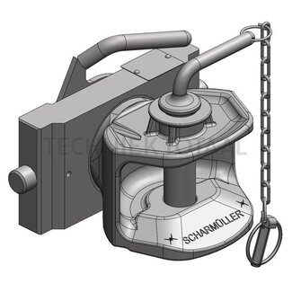 Scharmüller Hitch rotatable W225 K1, coupling pin 31 mm, rail width 225 mm