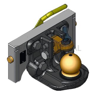 Scharmüller Ball connection K80 320 / 25 / 38 mm, 2000 kg, 83,9 kN