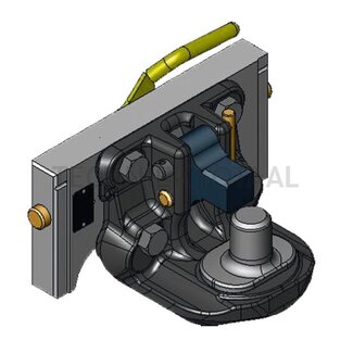 Scharmüller Piton Fix railbreedte 333 mm, vergrendelpen Ø 25 mm, 2000 kg, 83,9 kN