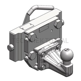 Scharmüller Anhängebock K50 Scharmüller S32, rail 255 mm, Bolzen Ø 25 mm, 31 kN