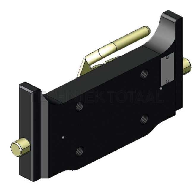 Scharmüller Adapterplatte Höhenverstellbar mit Handgriff - 77703729352 | Stützlast: 2000 kg | D-Wert: 83,9 kN | Schienenbreite: 293 mm | Lochbild: 140 x 80 mm | Führungsbreite: 30 mm | Plattenhöhe: 160 mm | Farbe: Schwarz | Anzahl Löcher: 4 | Beschreibung: Höhenverst