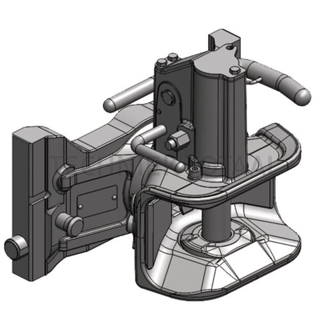Scharmüller Anhängebock rail 311 mm, Kupplungsbolzen 31 mm, AGCO Grau