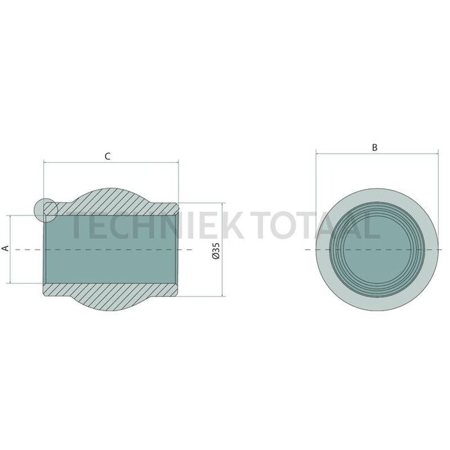 GRANIT Oberlenkerkugel Heavy Duty VPE 10 Kat. 2 - 10 Stück - 200120028/10 | Kategorie: 2 | Ausführung: Heavy Duty | A: 25,4 mm | B: 50 mm | C: 51 mm | Beschreibung: Granit HD Kugeln bestehen aus einem besonders harten und zähen Kugellagerstahl, 100Cr6. Besonders