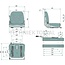 GRANIT Sitz - 24000038A | Höhe: 480 mm | Länge: 491 → 508 mm | Technische Daten: ● Befestigungspunkte zum Nachrüsten von Beckengurten, ● Gefederter Sitz mit Federungsregulierung für Gewicht von 50 kg bis 130 kg, ● Längsverstellung mit Führungsschienen 250 mm, ●