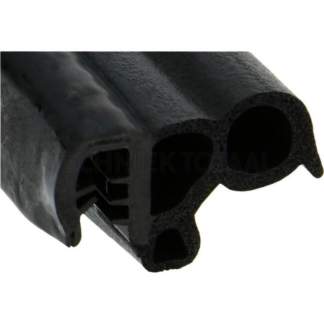 GRANIT Rubber seal - 654A2548 | Clamping range: 1,5 - 3,5 mm | Length: 1 m | B: 26,5 mm | H: 16 mm