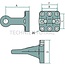 Walterscheid Zugöse - 770ZO5145 | Ausführung: Pick-up Hitch | D-Wert: 102,4 / 107,4 kN | Lochbild: 145 x 145 mm | Zugösen-Ø: 50 mm | Stützlast: 3000 / 1500 kg | Farbe: Schwarz | Verriegelung: Ring, nicht drehbar | A: 240 mm | Anzahl Löcher: 8 | Ausladung: 240 mm | B: