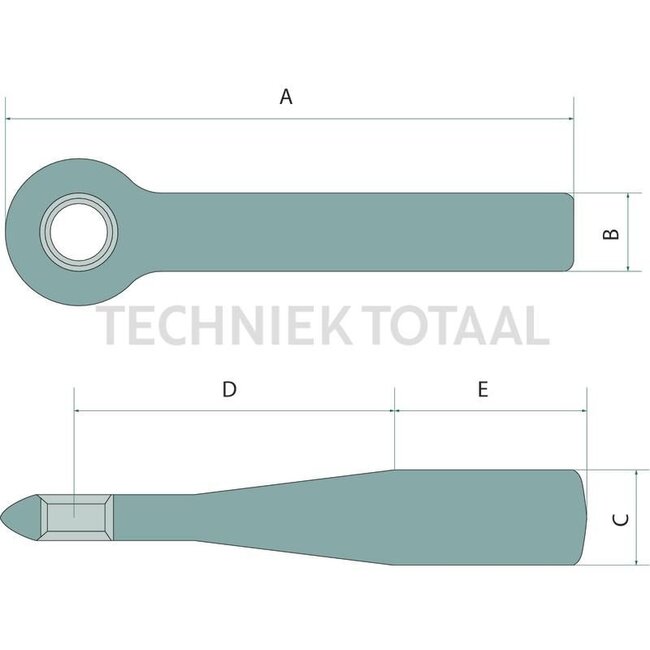 Walterscheid Trekoog - 770ZO74054-40A-4 | Uitvoering: Standaard trekoog | D-waarde: 25 kN | Trekoog Ø: 40 mm | Oplegdruk: 500 kg | Kleur: Blank metaal | Vergrendeling: Standaard trekoog | A: 370 mm | B: 40 mm | Omschrijving: De ring- en schachtafmetingen van het treko