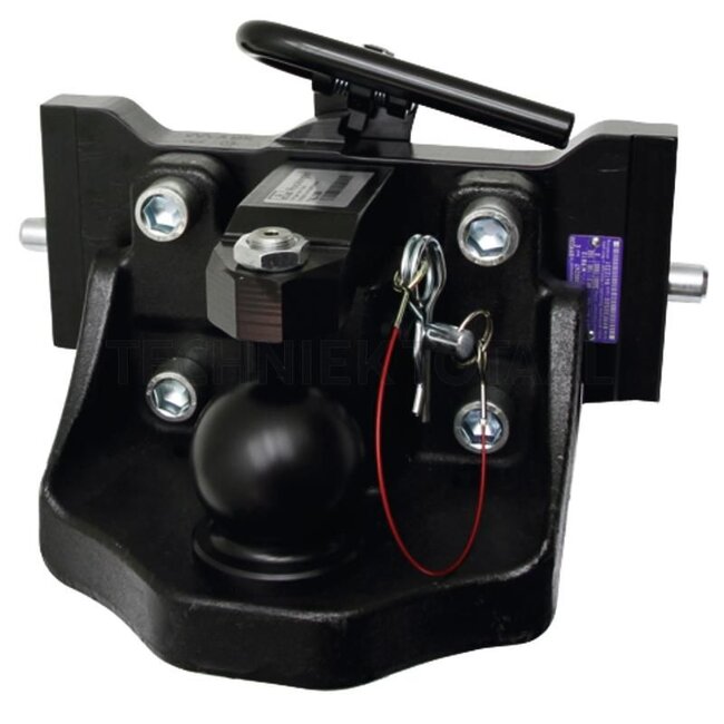 ROCKINGER Inner part - 787825Y3000C | Rail width: 330 mm | Detent pin Ø: 20 mm | Guide width: 30 mm | Load capacity: 4000 kg | D-value: 100 kN | Colour: Black | Lock: KS80 | Menke no.: 68358