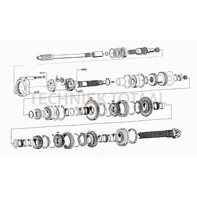 GRANIT Spur gear complete Change gearbox - 11097008 | Number of teeth: 32