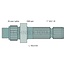 GRANIT PTO shaft end piece 182,6 mm, 1 3/4 inch 20 grooves, 1000 rpm.