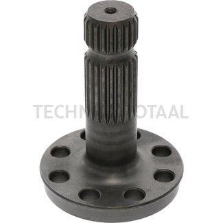 GRANIT Aftakas-eindstuk 136 mm, 1 3/8 inch 21 splines, 8 boringen