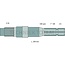 GRANIT Zapfwellenendstück 299 mm, 1 3/8" 6 Keilnut, 540 U/min Deutz-Fahr DX