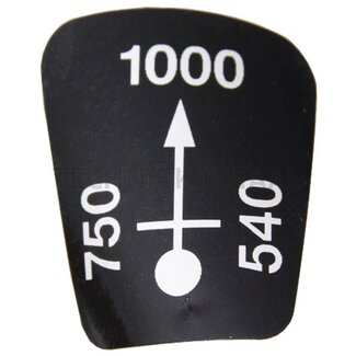 GRANIT Schaltbild Zapfwellengeschwindigkeit 540-750 - 1000 Fendt