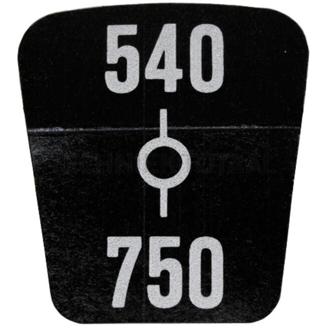 GRANIT Schaltbild für Zapfwellendrehzahl 540-750 - 70806306, 345100120030