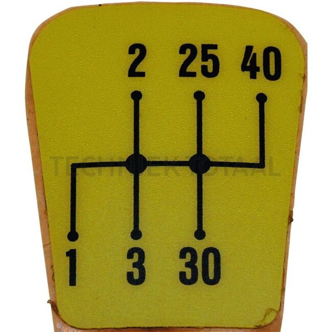 GRANIT Gearshift pattern - 70806309, 312100090090, 312101090020
