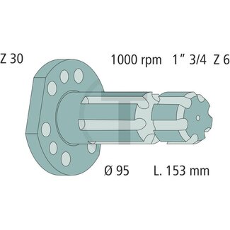 GRANIT PTO shaft end piece