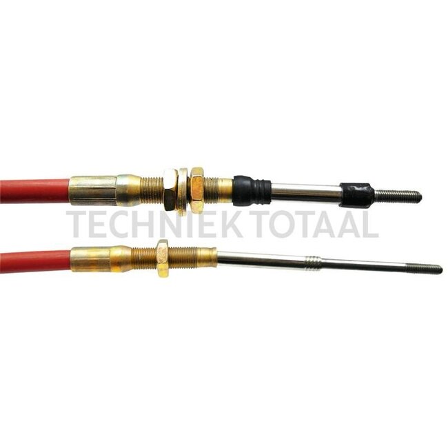 GRANIT Bowden cable for front PTO clutch - 70806362, G178100200050, G178100200070 | Cable length: 2740 mm | Sleeve length: 2480 mm | Thread: M8