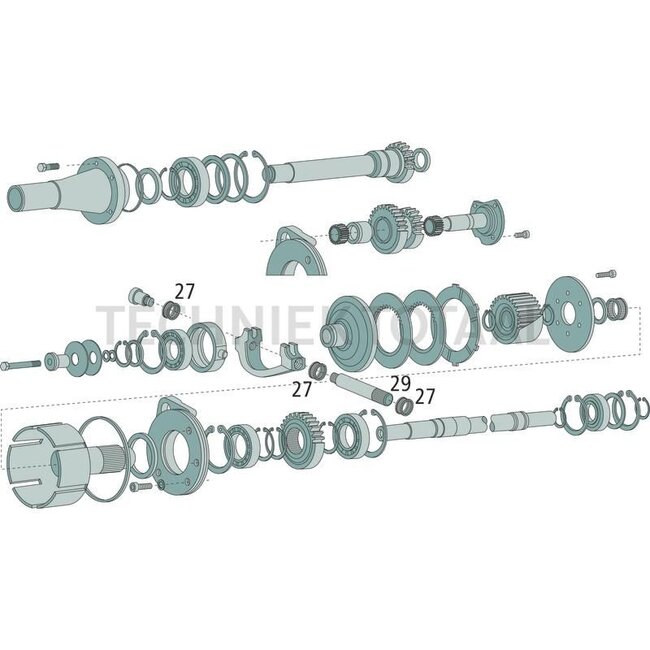 GRANIT Clutch shaft For PTO clutch - 70806451, 178109220010