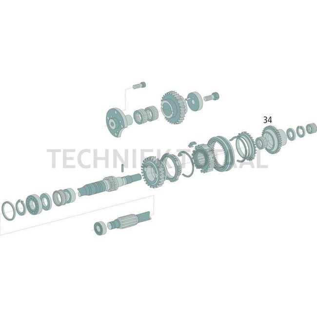 GRANIT Clutch body For gearbox drive shaft - 70806458, 210103080150, 210103080020, 199110080520, 199110080970