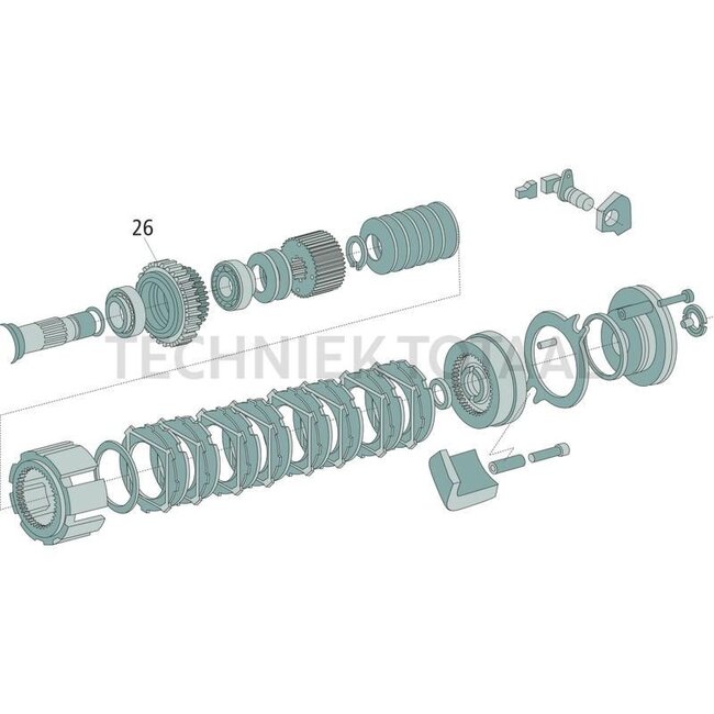 GRANIT Gear wheel PTO clutch Fendt