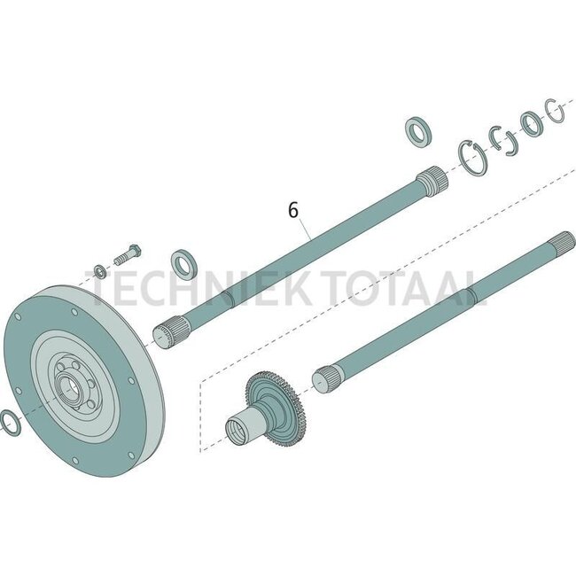 GRANIT Drive shaft For clutch disc - 70806467, 718100420012, 718100420011, 718100420010