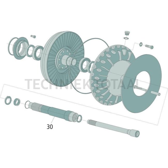 GRANIT Holle as voor turbokoppeling - 70806470, 822100430060, 822100430030, 822100430010