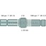 Zapfwellenendstück 1 3/8 Zoll 6 und 21 Nuten, 540-540E-1000 U/min.