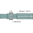 GRANIT PTO shaft end piece 244,5 mm, 1 3/4" 6 splines, 33 teeth John Deere