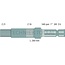 GRANIT Aftakas-eindstuk 260 mm, 1 3/8" 6 spline, 540 omw./min. John Deere