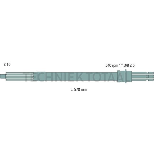 GRANIT PTO shaft Massey Ferguson 35, 65, 133-188, 765