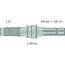 Aftakas-eindstuk 1 3/8 inch, 6 splines, 289 mm, 540 omw./min