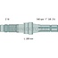 Zapfwellenendstück 1 3/8 Zoll, 6 Keilnuten, 289 mm, 540 U/min