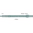 GRANIT PTO shaft end piece 1 3/8 inch, 6 splines, 600 mm, 540 rpm