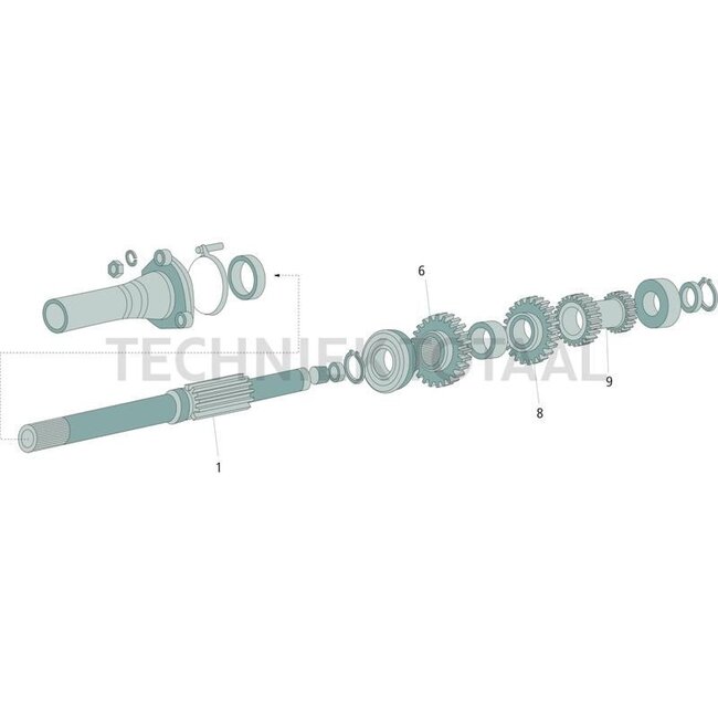 GRANIT Gear wheel driven as 3e gear 27 teeth Fiat, New Holland