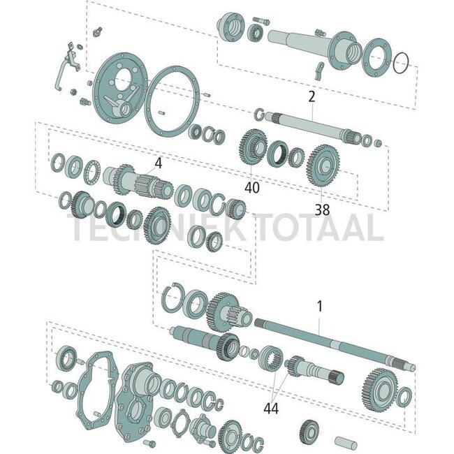GRANIT Gear wheel 1st gear - 70817109, C5NN7N100A | Number of teeth: 28/49