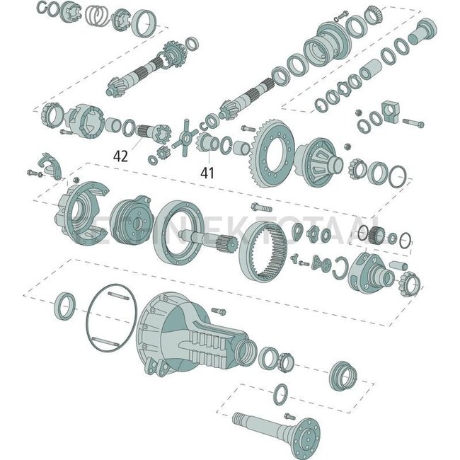 GRANIT Gear wheel For differential lock, short side - 70817127, 81803445, C5NN4236A | Number of teeth: 38
